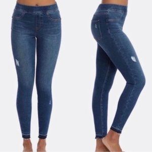 Spanx Distressed Ankle Released Hem Jeans, M